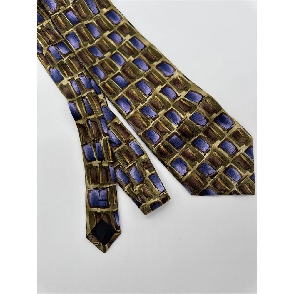 Jerry Garcia Tie Silk Gold Purple‎ Wide 58